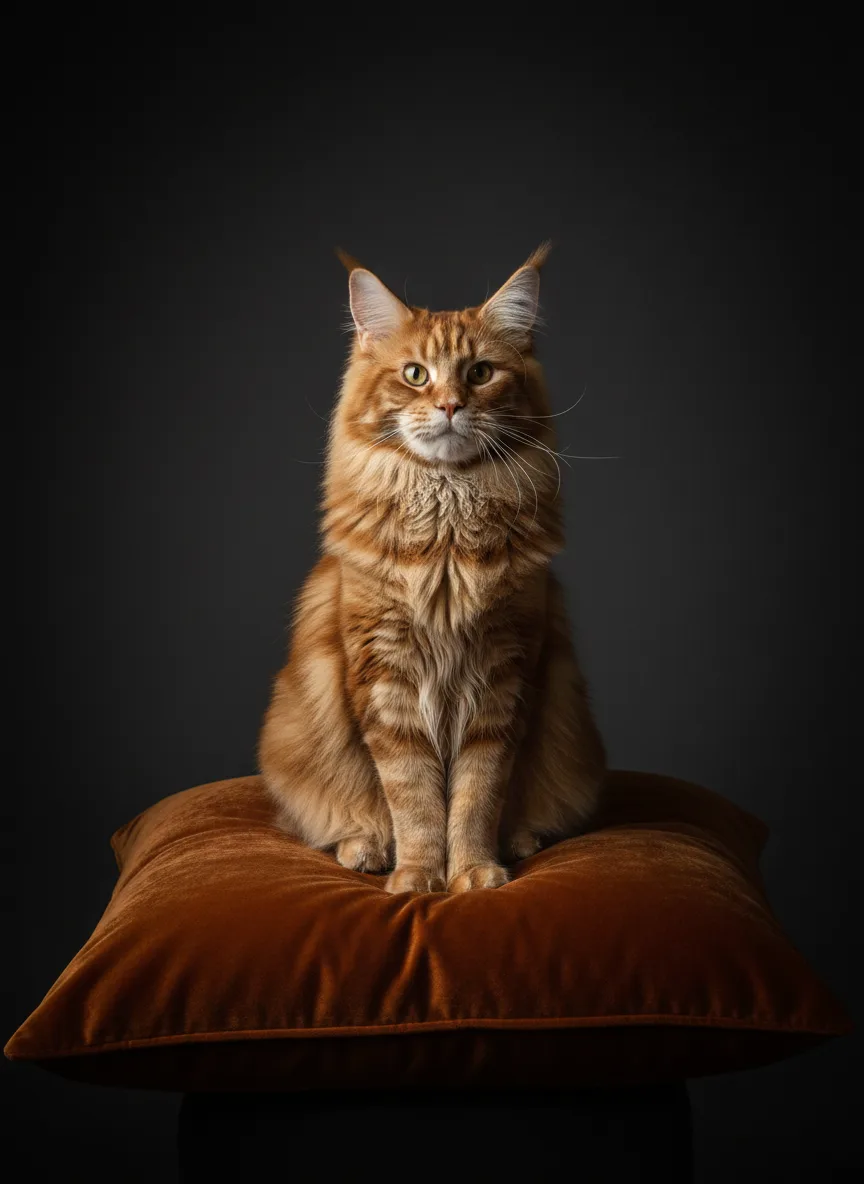 Eddie — European Maine Coon King 🧡 at Chatlerie Illinois